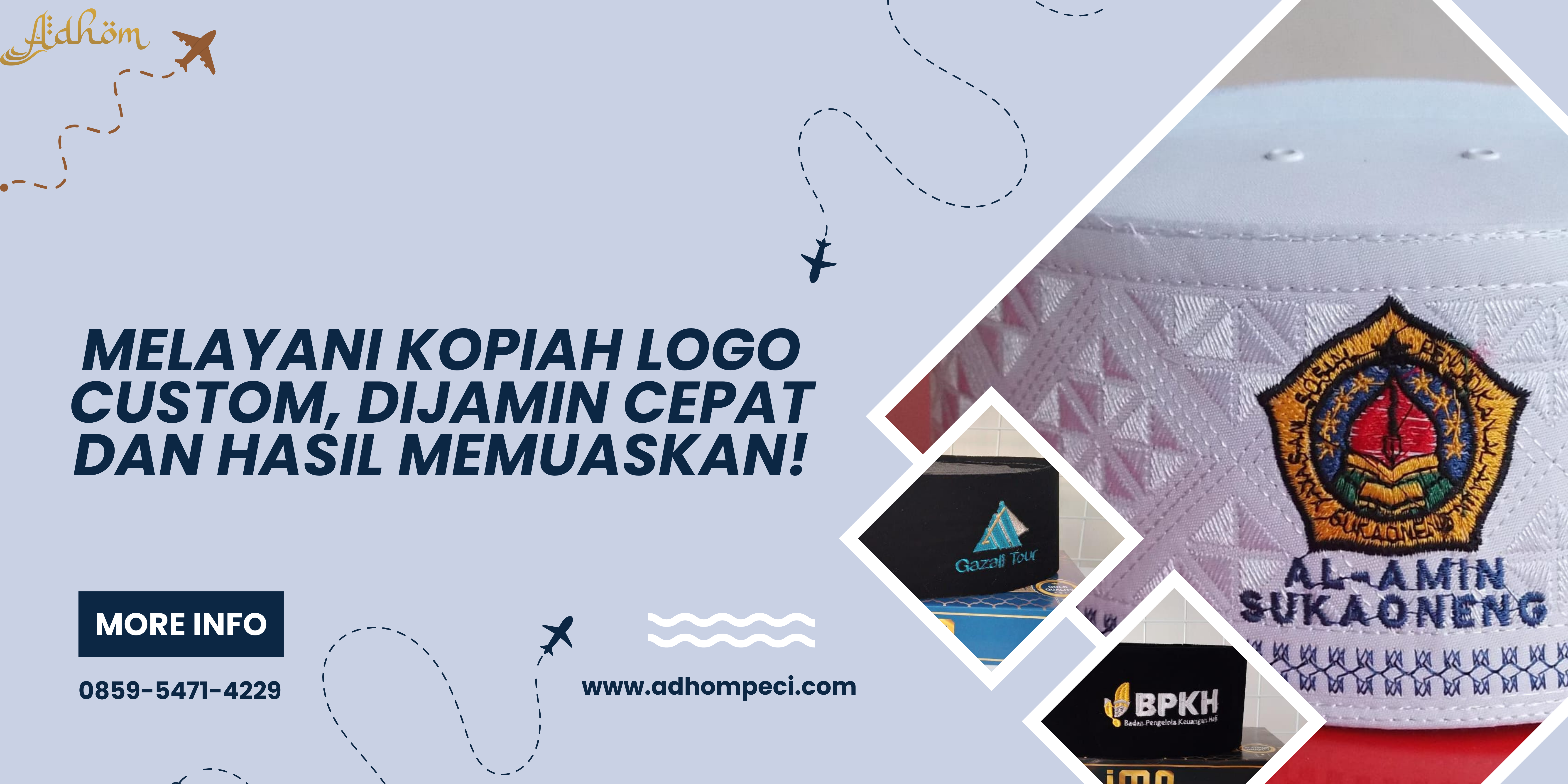 Melayani Kopiah Logo Custom, Dijamin Cepat dan Hasil Memuaskan!