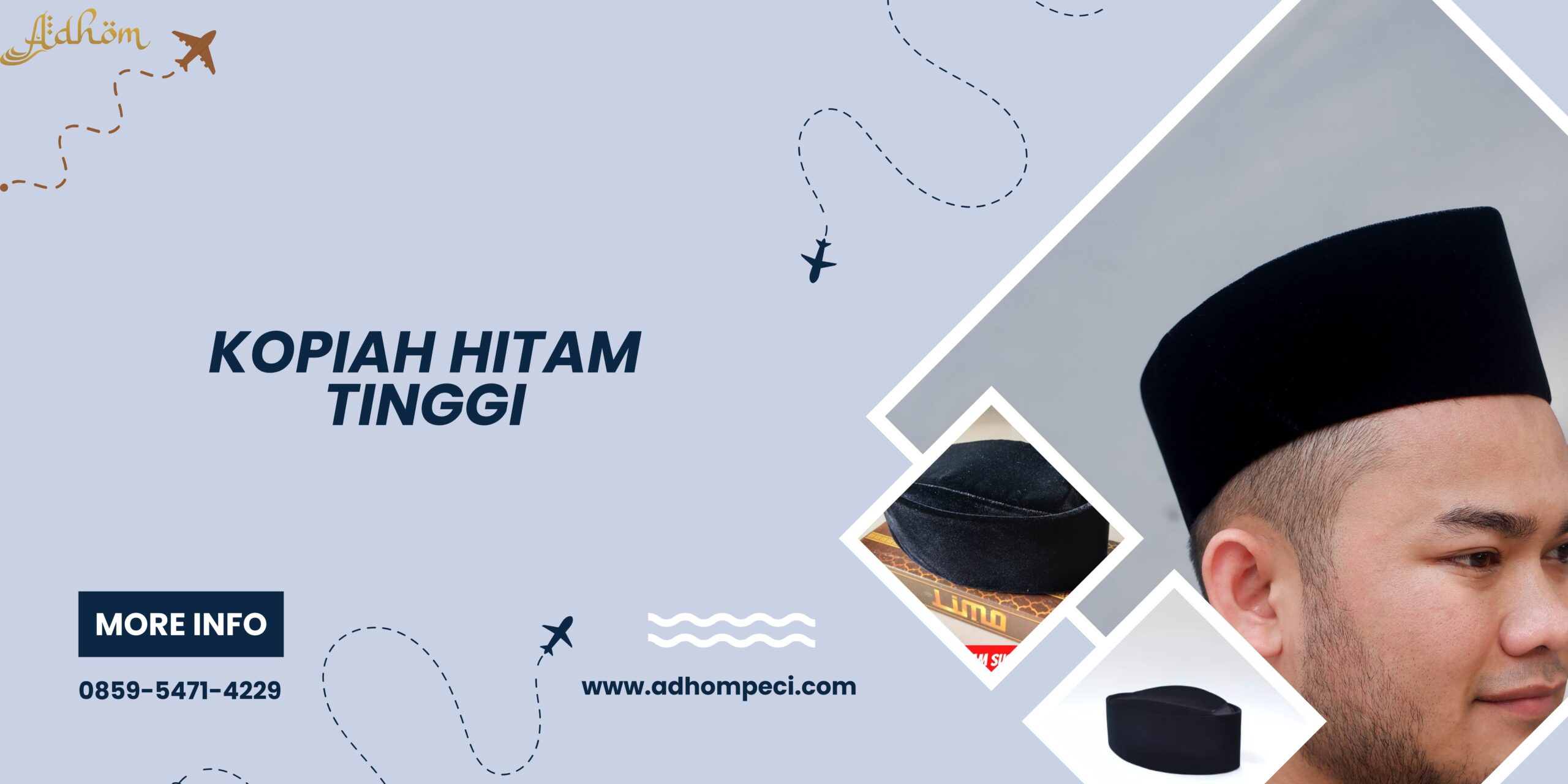 Kopiah Hitam Tinggi