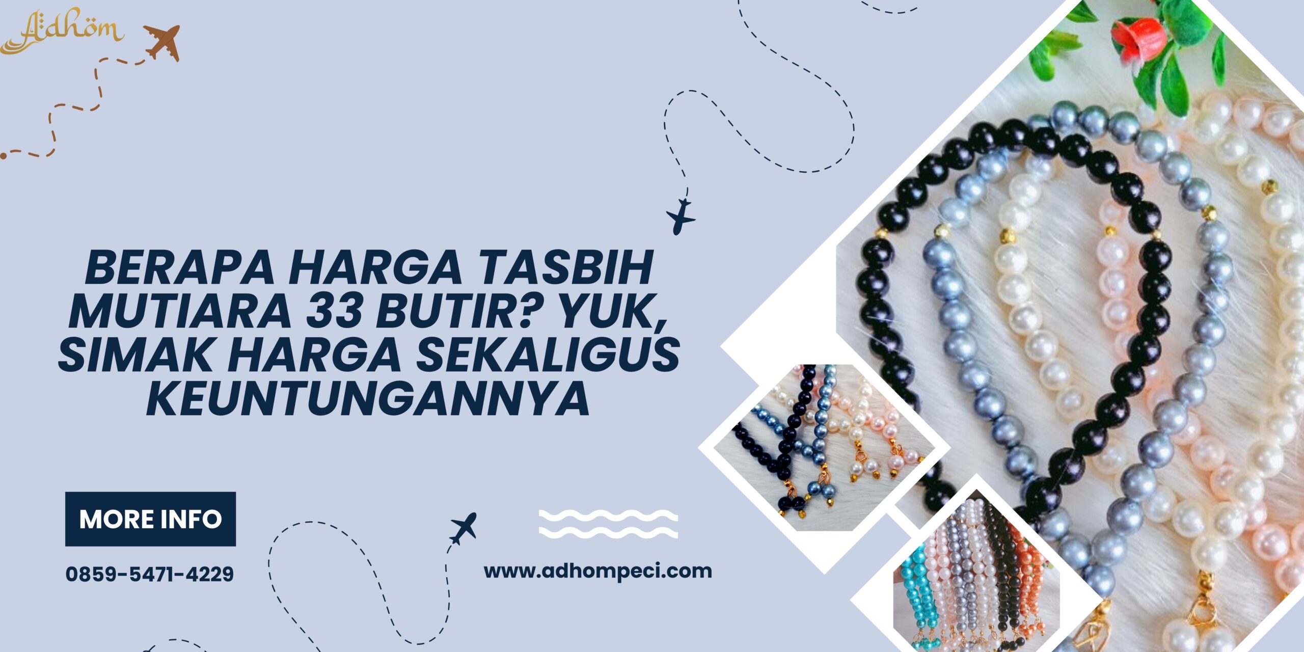 Berapa Harga Tasbih Mutiara 33 Butir? Yuk, Simak Harga Sekaligus Keuntungannya